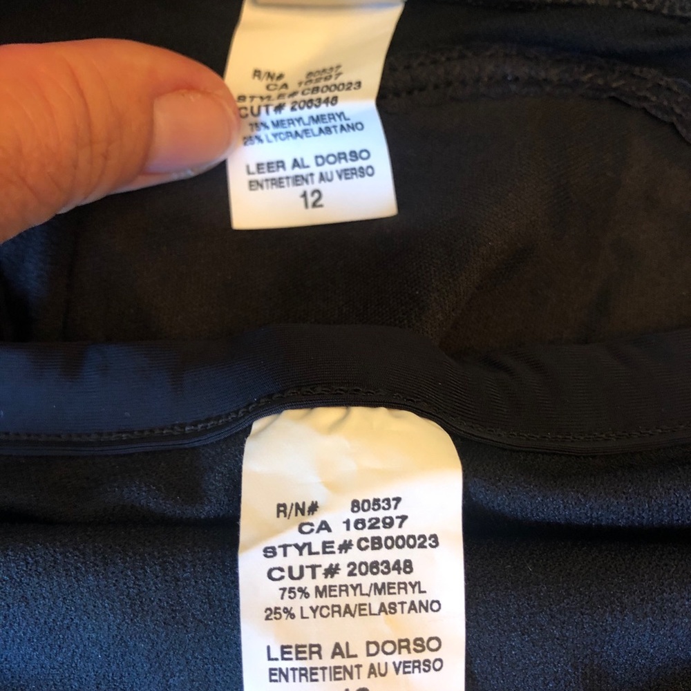🍋EUC BAJA BLUE~BLACK BIKINI WITH SILVER DETAIL - Picture 8 of 9